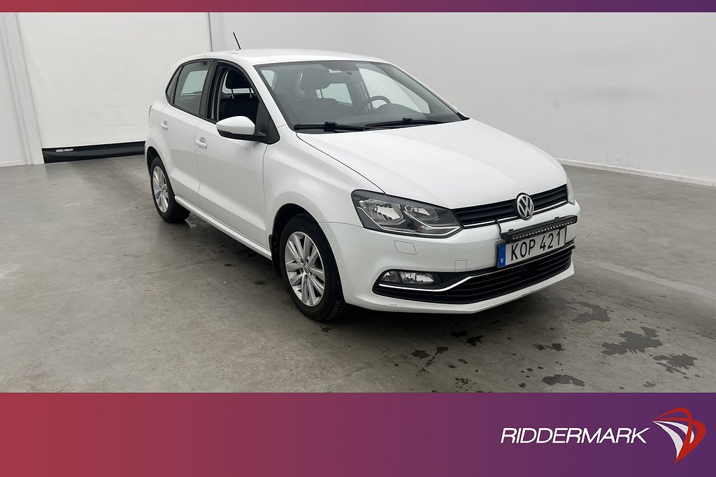 Volkswagen Polo 1.2 TSI 90hk Bluetooth Låg-skatt 0,47L/Mil