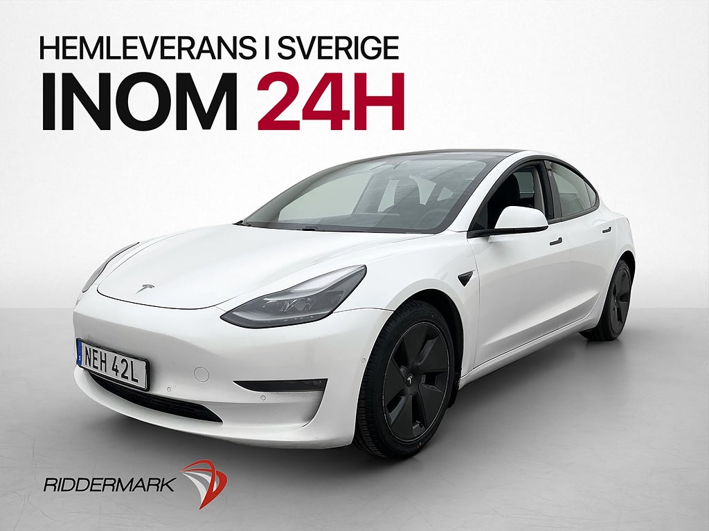 Tesla Model 3 Long Range AWD AP Pano Svensksåld Två-Brukare