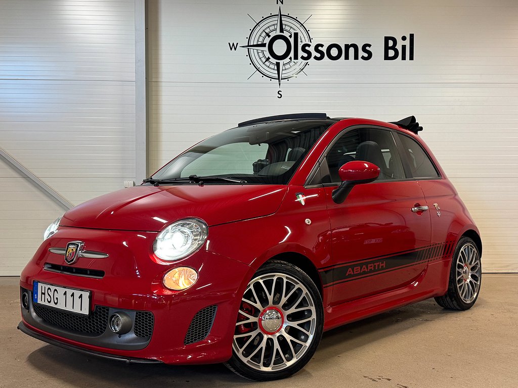 Abarth 595 Cabriolet Turismo Sportavgas SV-Såld *UNIK*