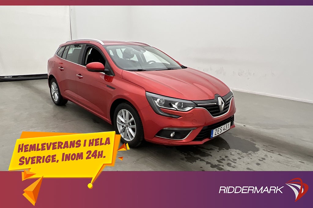 Renault Mégane 1.5 dCi 110hk Navi Keyless Sensorer 0.37L/Mil