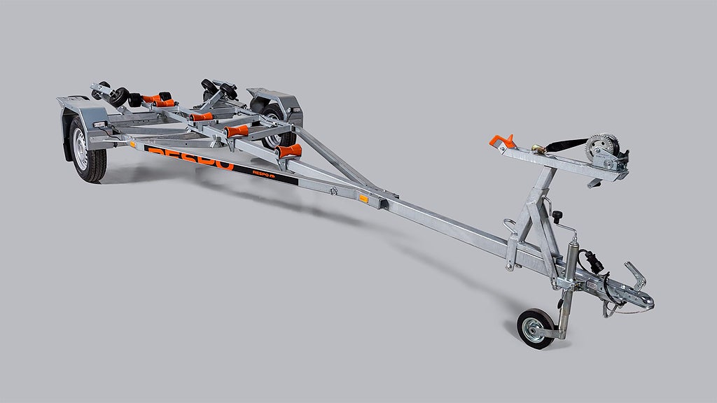 Respo 750V571T209 750 kg 80 km/h obromsad båttrailer 