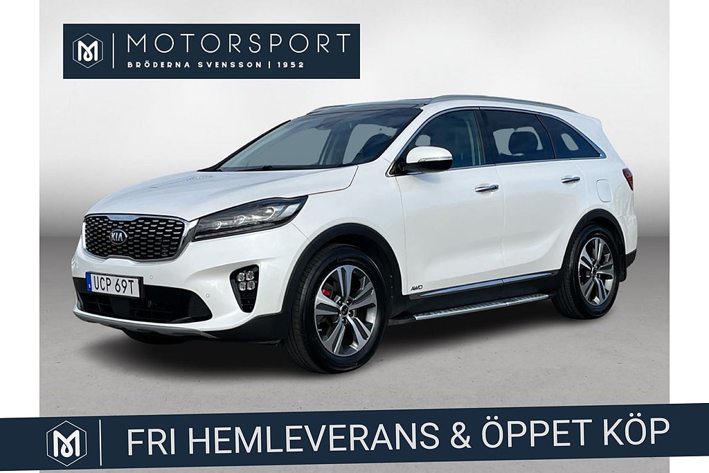 Kia Sorento 200hk AWD GT 7-sits Pano Skinn M-värmare Drag