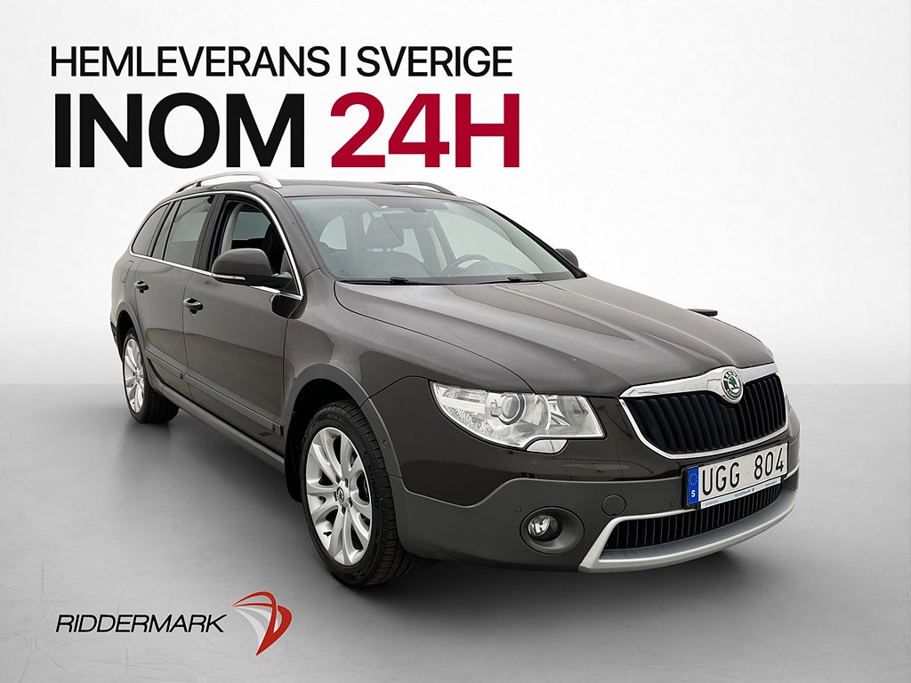 Skoda Superb 2.0 TDI 4x4 Elegance Pano Värm Dragkrok Skinn