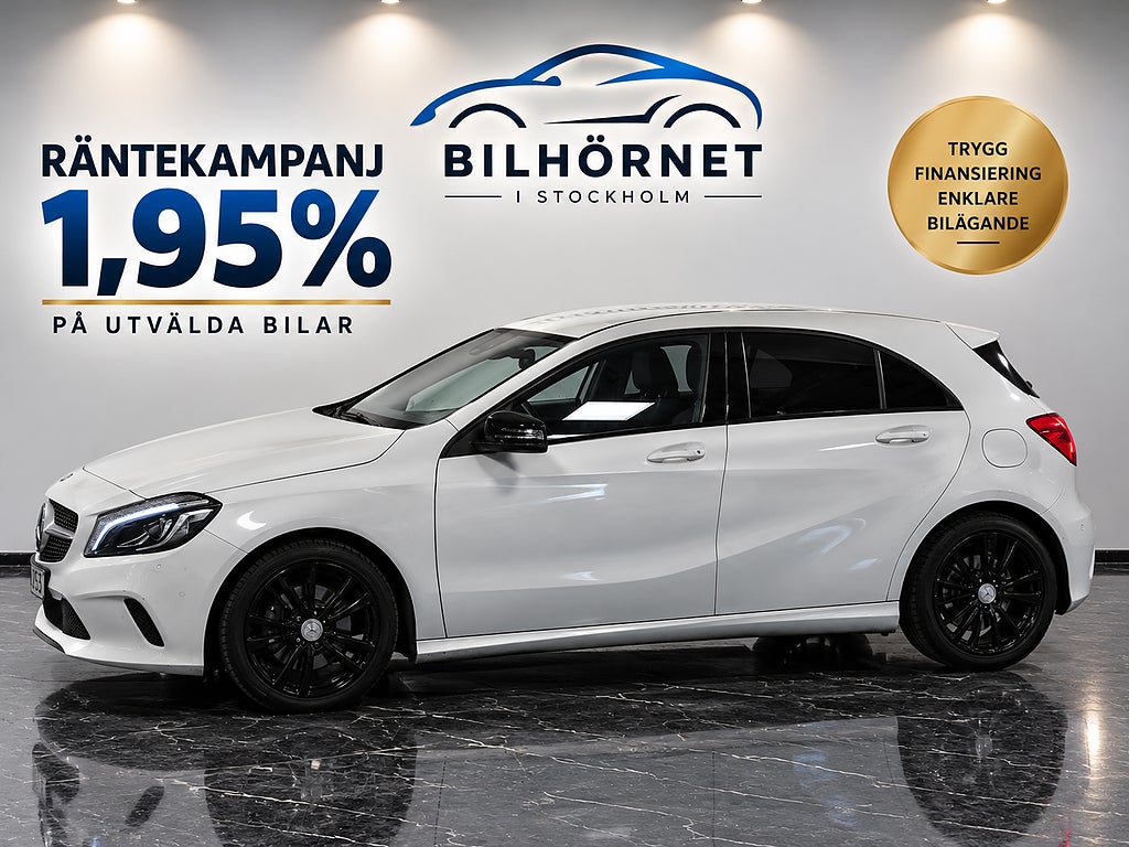 Mercedes-Benz A 180 7G-DCT 122hk Automat Carplay Backkamera 1.95% ränta