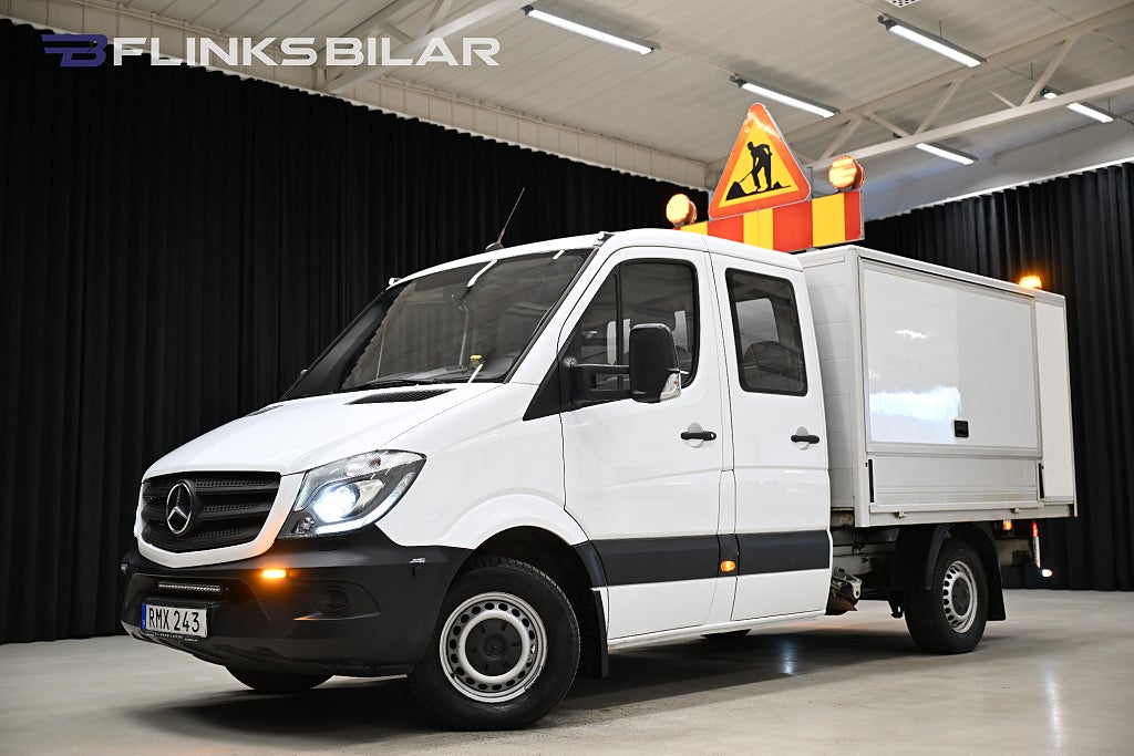 Mercedes-Benz Sprinter 316 7G 163HK Automat|Dubbelhytt|Kåpa|3.5ton-drag|Moms