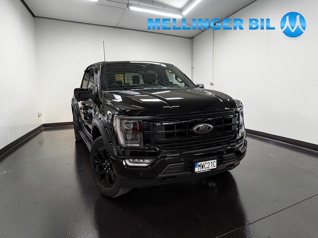 Ford F-150 5.0 V8 E85 400hk 4x4 Lariat Black Edt Låg skatt MOMS