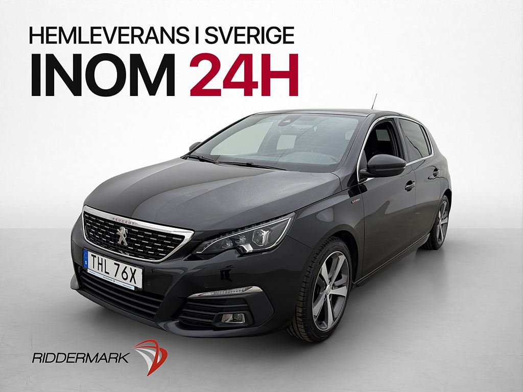 Peugeot 308 1.2 GT-Line Pano Värmare Halvskinn Carplay