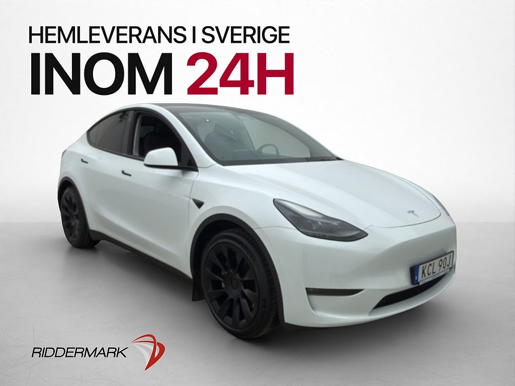 Tesla Model Y Long Range AWD Autopilot Pano Dragkrok Sv-Såld