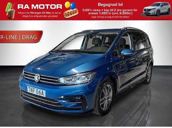 Volkswagen Touran R-LINE | 7-sits | Drag | Kamera | Keyless 2020