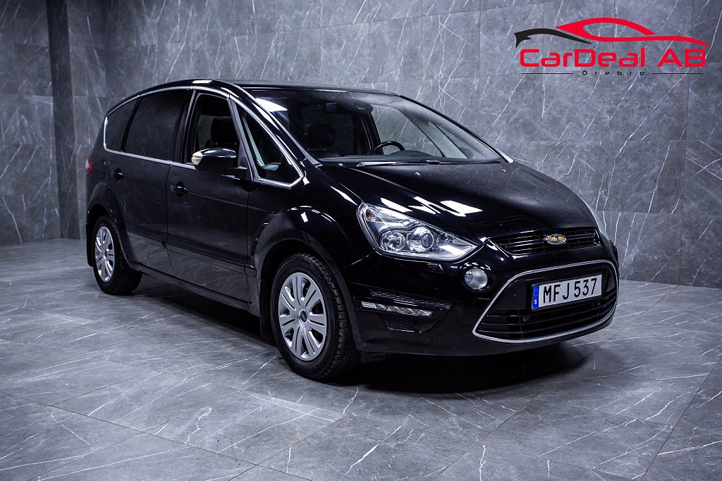 Ford S-Max 2.0 TDCi Business 7-Sits Pano Skinn Drag Premium Sound Elstolar