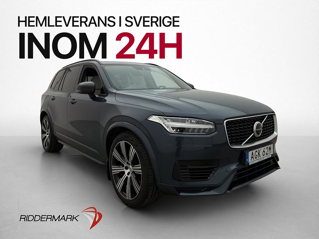 Volvo XC90 T8 AWD R-Design 7-Sits B&W 360° HuD Pano Drag VOC