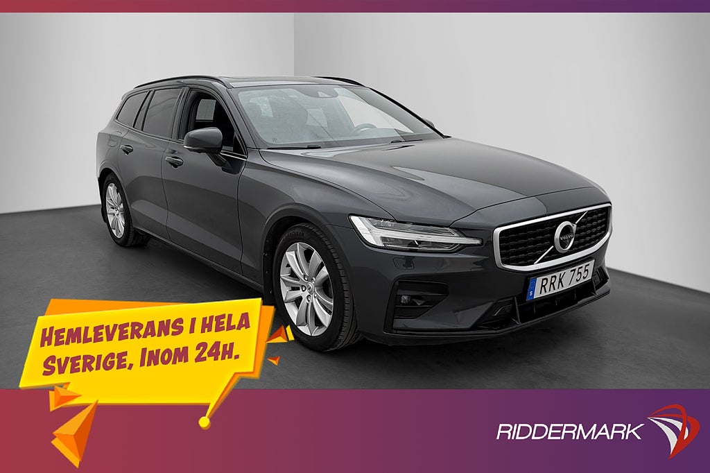 Volvo V60 D4 AWD R-Design Värm Pano Skinn H/K 360° HUD Drag