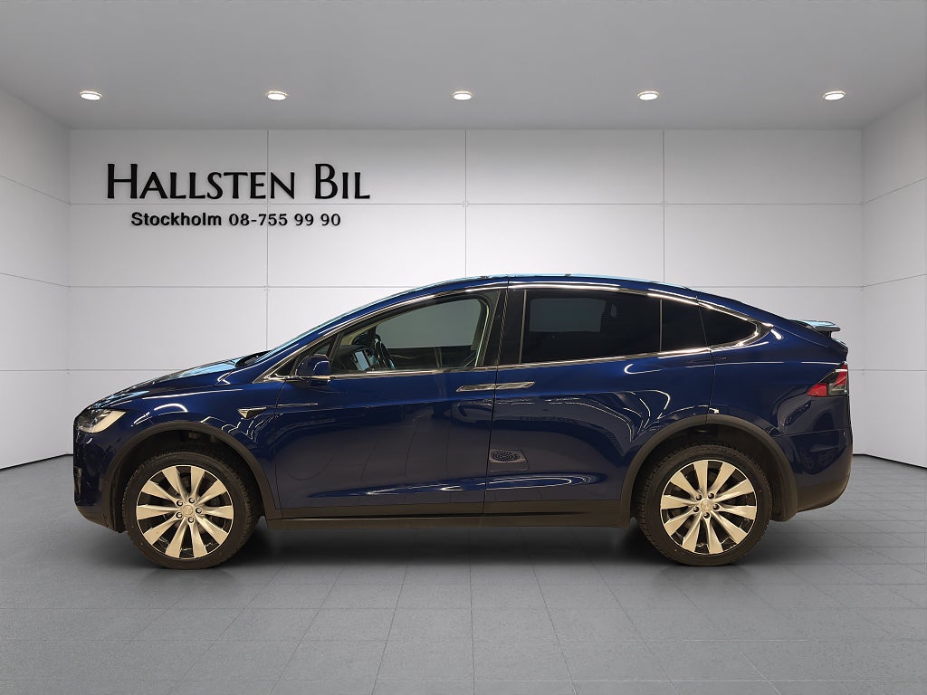 Tesla Model X 90D 423Hk Kamera Skinn Premium Ljudsystem Luftfjädring