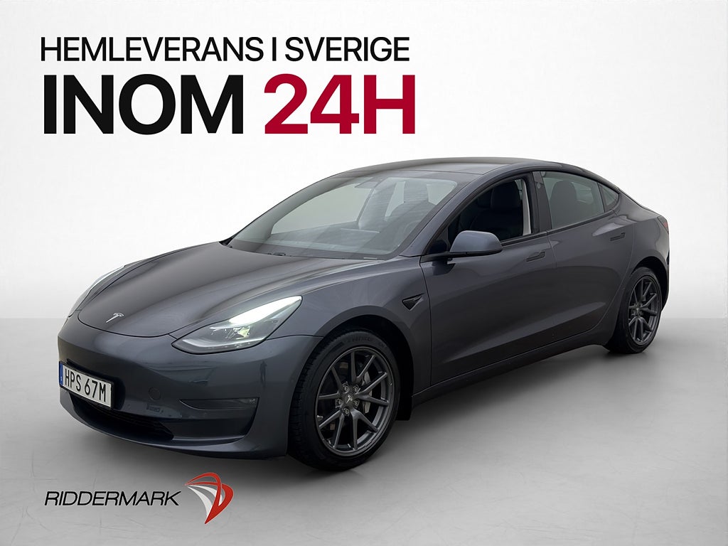 Tesla Model 3 Long Range AWD Pano Skinn Parkeringsklimat