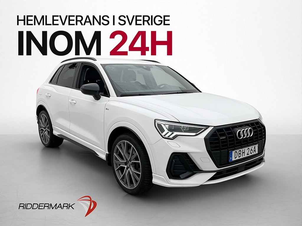 Audi Q3 40 TFSI Q S-Line Cockpit Värmare Halvskinn Dragkrok