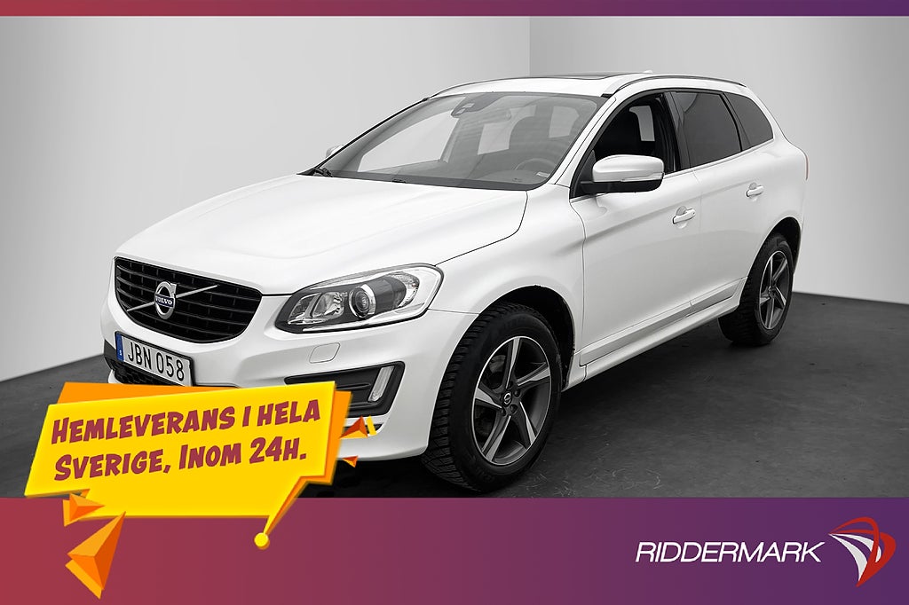 Volvo XC60 D4 AWD R-Design VOC Värmare Pano Skinn Navi Drag