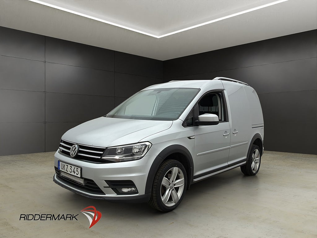Volkswagen Caddy Alltrack 2.0TDI 4M Värmare Dragkrok 2xDörr