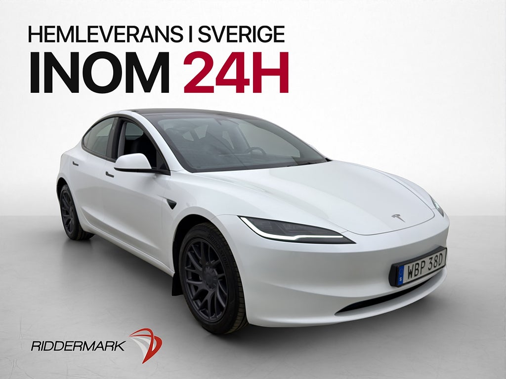 Tesla Model 3 Standard Range Pano B-Kamera Drag Skinn AP