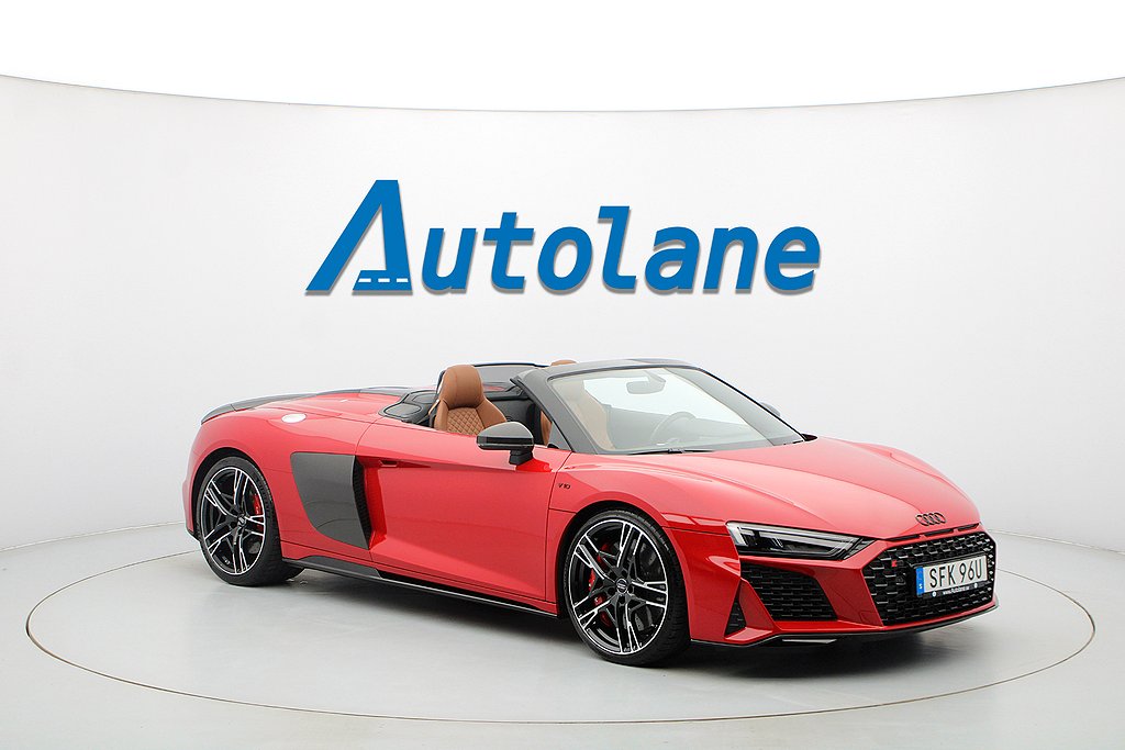 Audi R8 Spyder V10 quattro Performance, B&O, SV-Såld 620hk