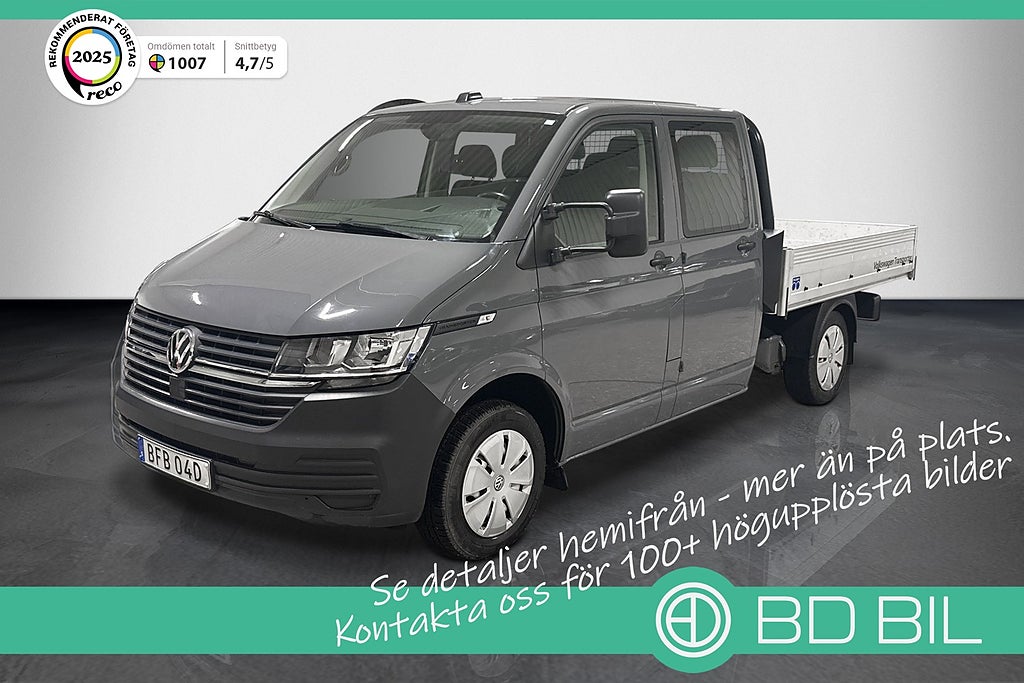 Volkswagen Transporter 2.0 TDI Chassi DUBBELHYTT T30 EN BRUKARE SE SKICK MOMS