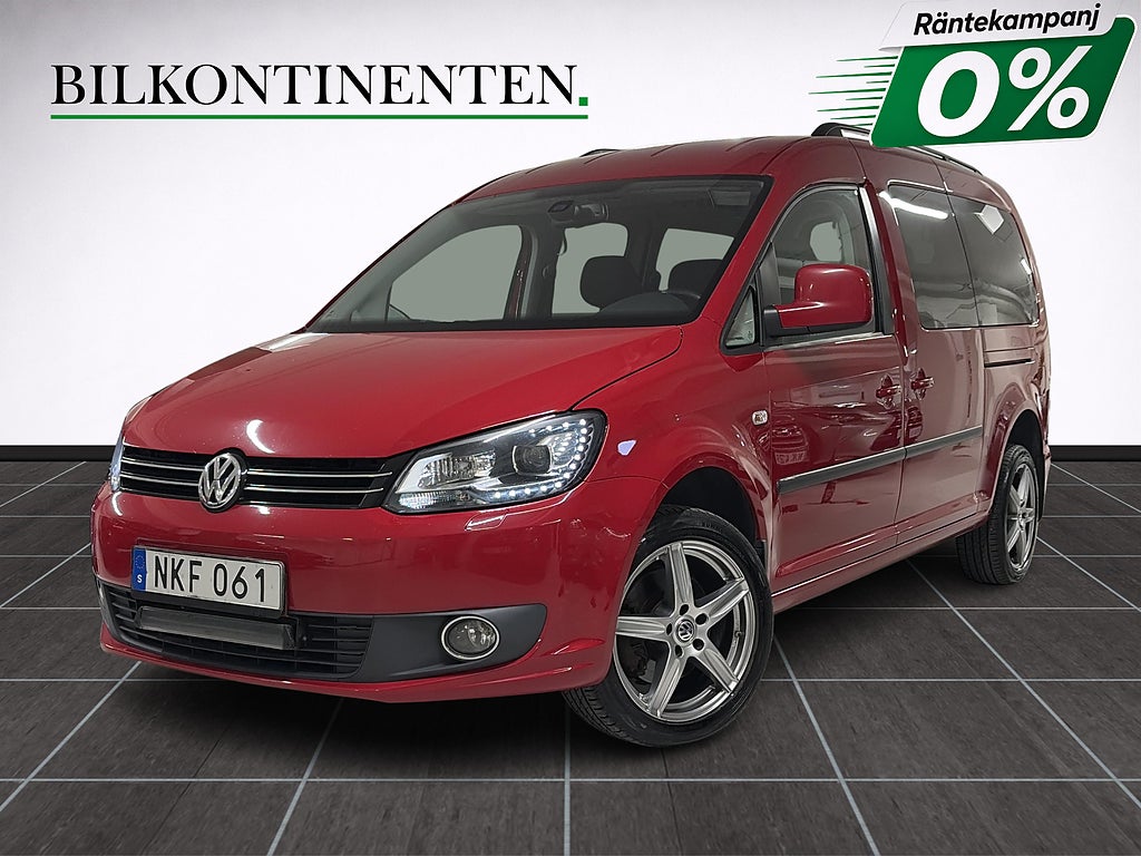 Volkswagen Caddy Maxi Life 2.0 TDI 4M 7-Sits Värmare *KAMPANJ 0%* Drag