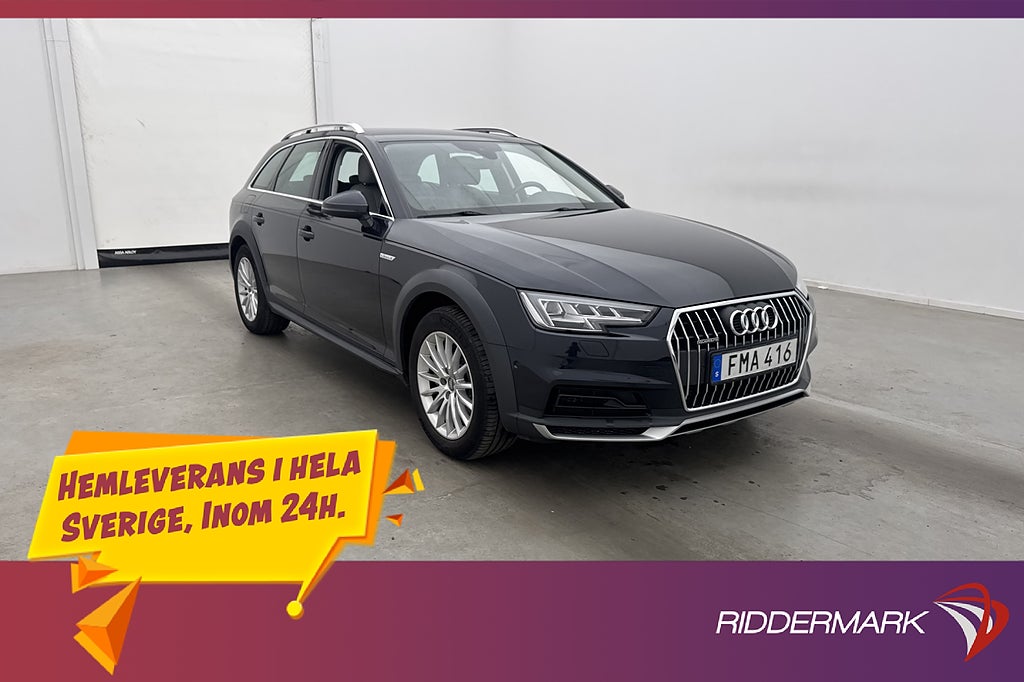 Audi A4 Allroad Q TDI V6 Proline Värmare Drag Skinn Cockpit