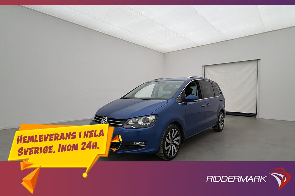 Volkswagen Sharan 4M 184hk GT 7-Sits El-Dörrar Värmare Drag
