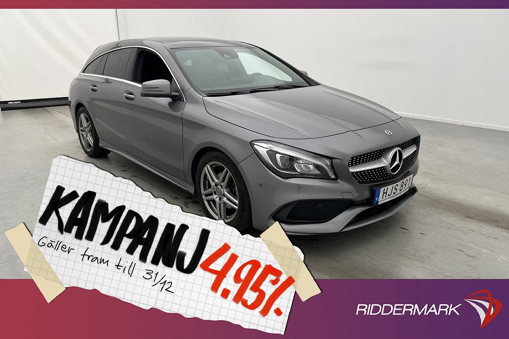 Mercedes-Benz CLA SB 200 4MATIC AMG Pano P-Värm 4,95% Ränta