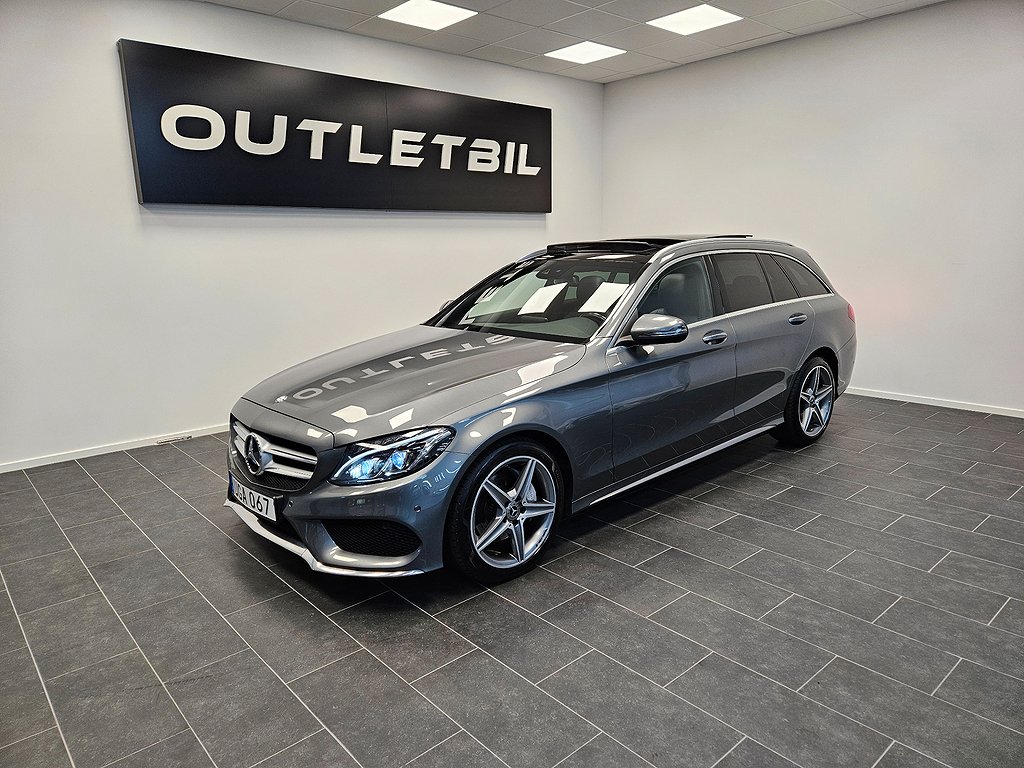 Mercedes-Benz C 220d T 4MATIC 9växlad AMG Panorama Burmester