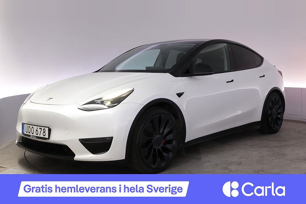Tesla Model Y Performance Autopilot Panorama Drag