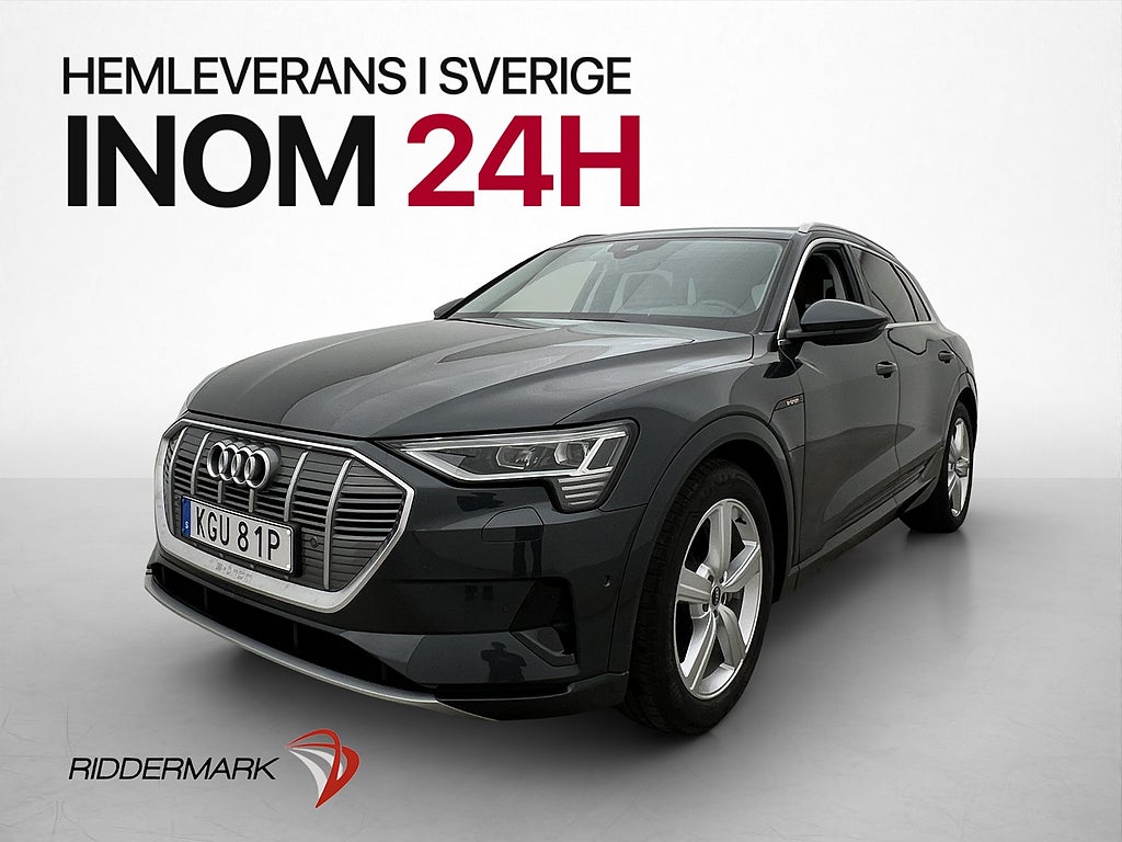 Audi E-Tron 55 Quattro 408hk Luftfjädring Kamera Skinn