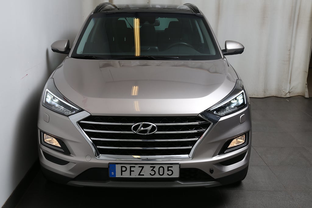 Hyundai Tucson 1,6 T-GDI 177hk Premium AWD Pano Skinn 360°-kamera Drag 2019