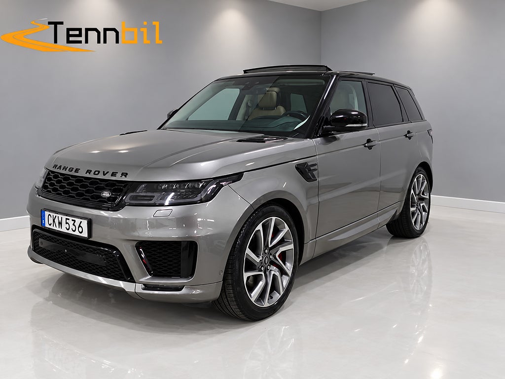 Land Rover Range Rover Sport Sport 5.0 V8 525hk Autobiography Sv-såld HuD Drag Pano