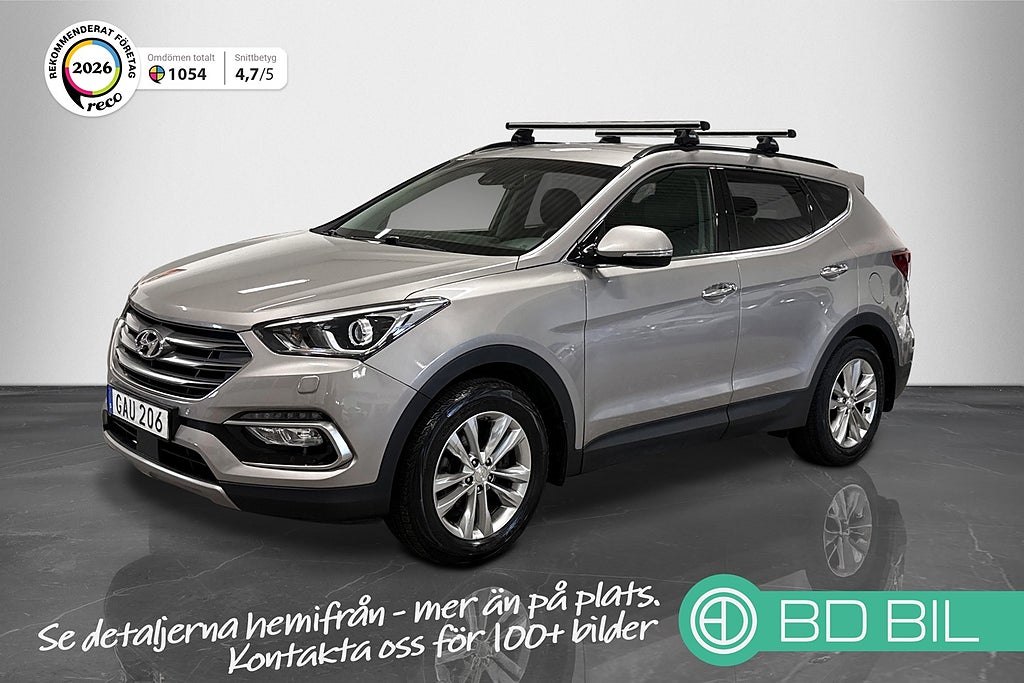 Hyundai Santa Fe 2.2 CRDi 200HK 4WD 7-SITS PREMIUM BACKKAMERA DRAG