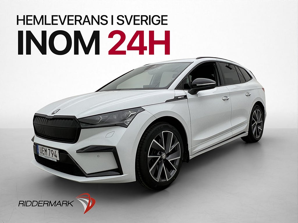Skoda Enyaq 80 Sportline Värmare Kamera CarPlay Drag MOMS