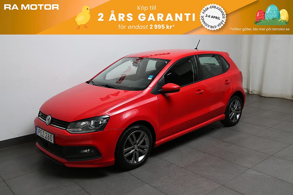 Volkswagen Polo 1,2 TSI 90hk R-Line 5D Motorvärmare 2017