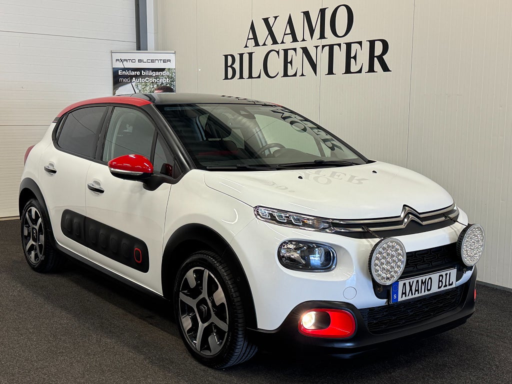 Citroën C3 1.2 110Hk PureTech 2-Ägare Glastak Drag*Nyservad*