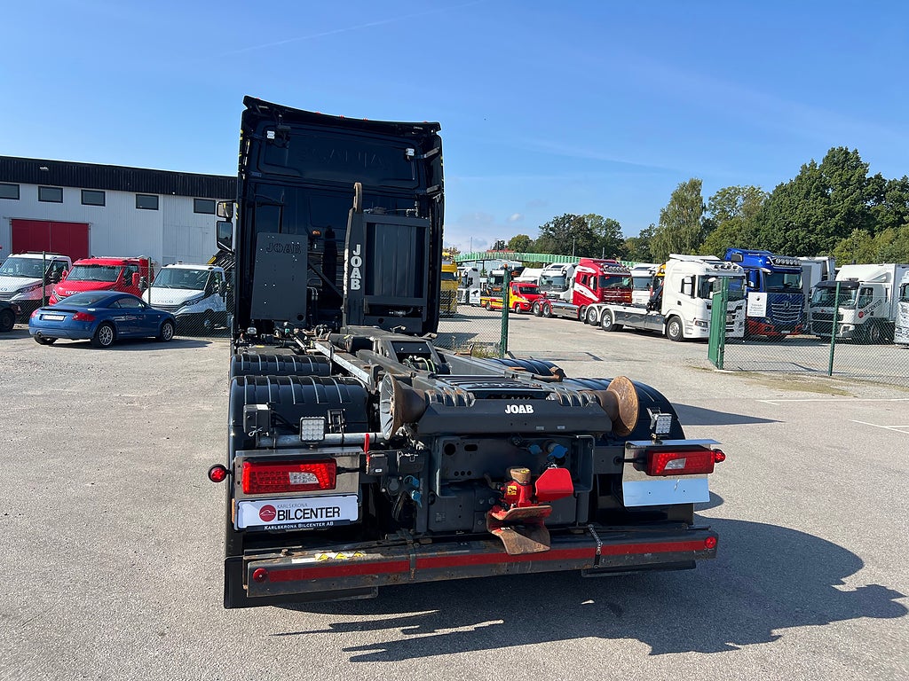 Scania R650 V8 6x4 Tandem Lastväxlare, Kranflak & Liftdumper, Euro 6