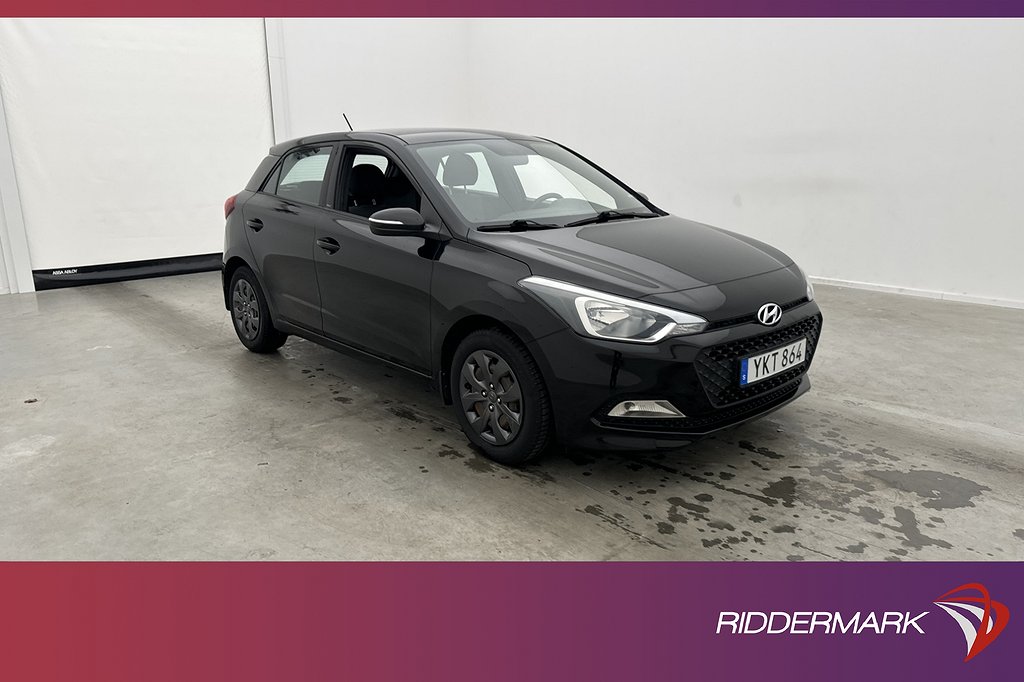 Hyundai i20 1.2 75hk Rattvärme Lågskatt 0.4L/Mil