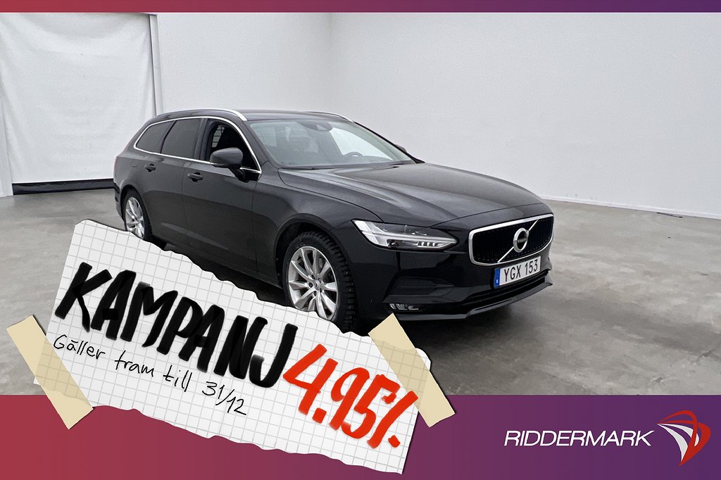 Volvo V90 T5 254hk Momentum P-Värm VOC Navi 4,95% Ränta