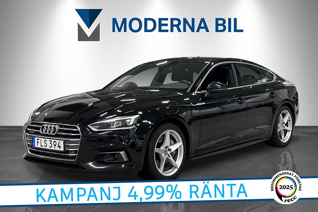 Audi A5 Sportback 2.0 TFSI 252hk Quattro Comfort Adaptiv 4,99%