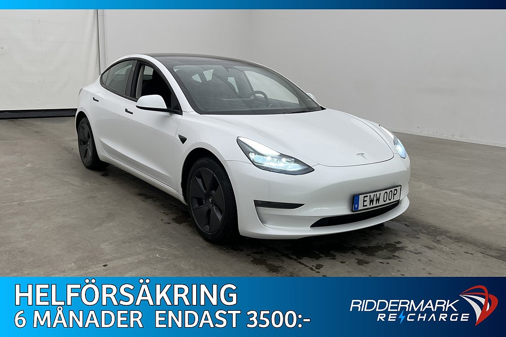 Tesla Model 3 Long Range AWD Autopilot Sv-Såld MOMS