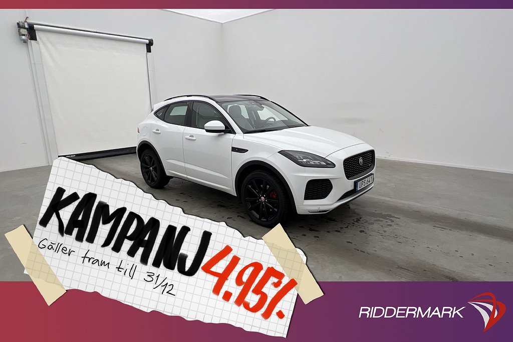 Jaguar E-Pace P250 AWD 249hk R-Dynamic Pano Meri 4,95% Ränta