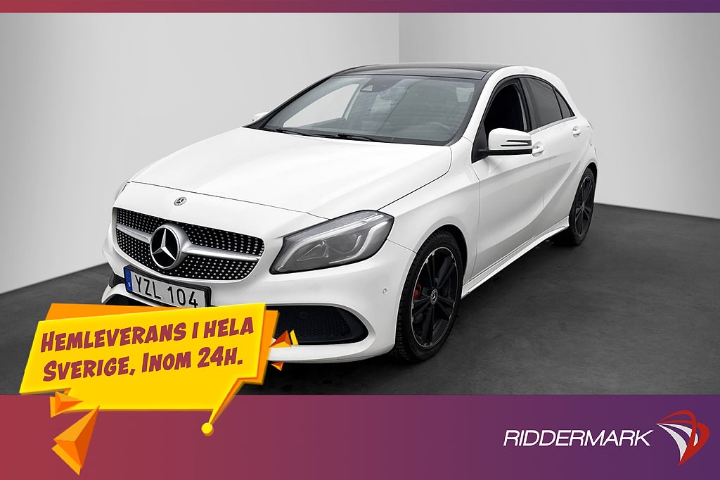 Mercedes-Benz A 200 d 136hk AMG Panorama Kamera Halvskinn