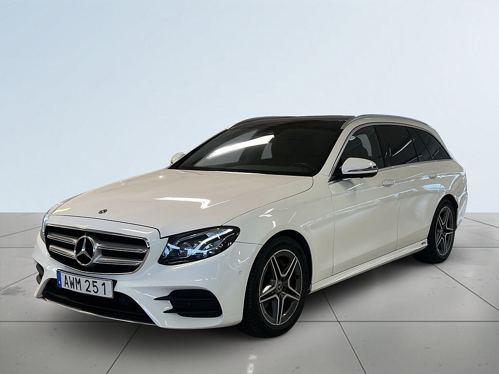 Mercedes-Benz E220 220 T d 4x4 AMG Line S&V Dvärme Dragkrok 360° Panorama