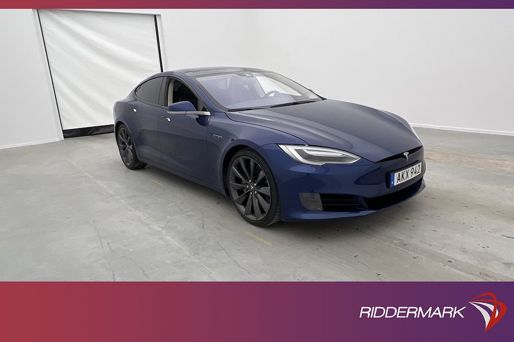 Tesla Model S 90D AWD 423hk Svensksåld Panorama Skinn