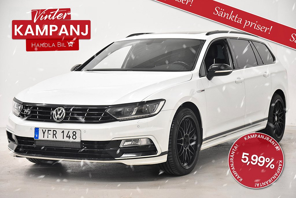 Volkswagen Passat 2.0 4M KAMPANJ R-line Pano Skinn SoV-hjul 190hk