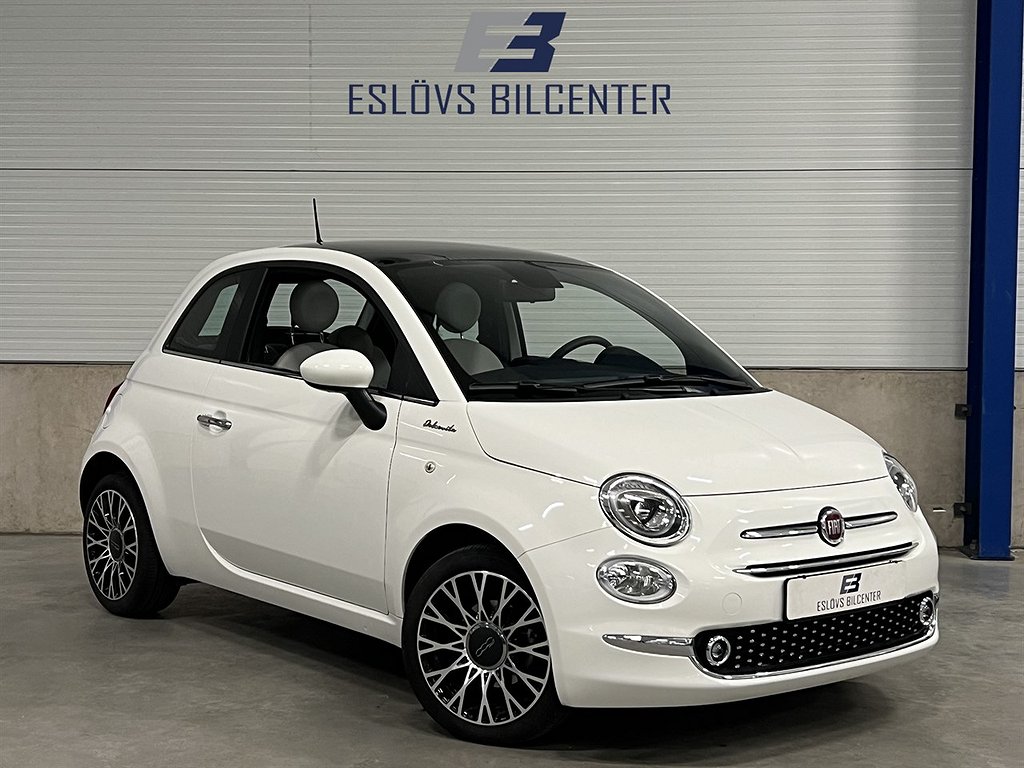 Fiat 500 Hybrid 70 HK / DOLCEVITA / Panorma / 6 växl-manuell /