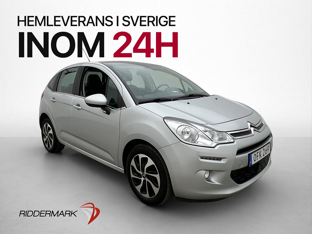 Citroën C3 1.3 99hk P-Sensorer Farthållare Två-brukare