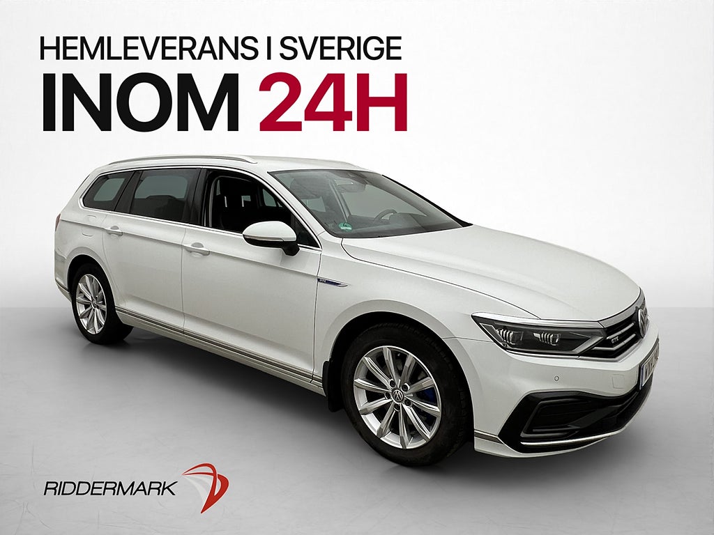 Volkswagen Passat GTE 218hk Drag CarPlay Kamera Halvskinn
